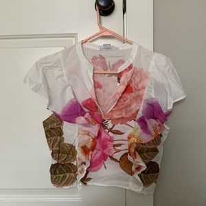 Floral, Ruffle Desigual Blouse